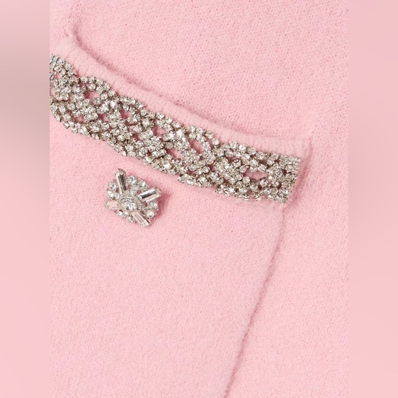 Self-Portrait Blush Pink knit Pencil Skirt size M - Picture 10 of 11